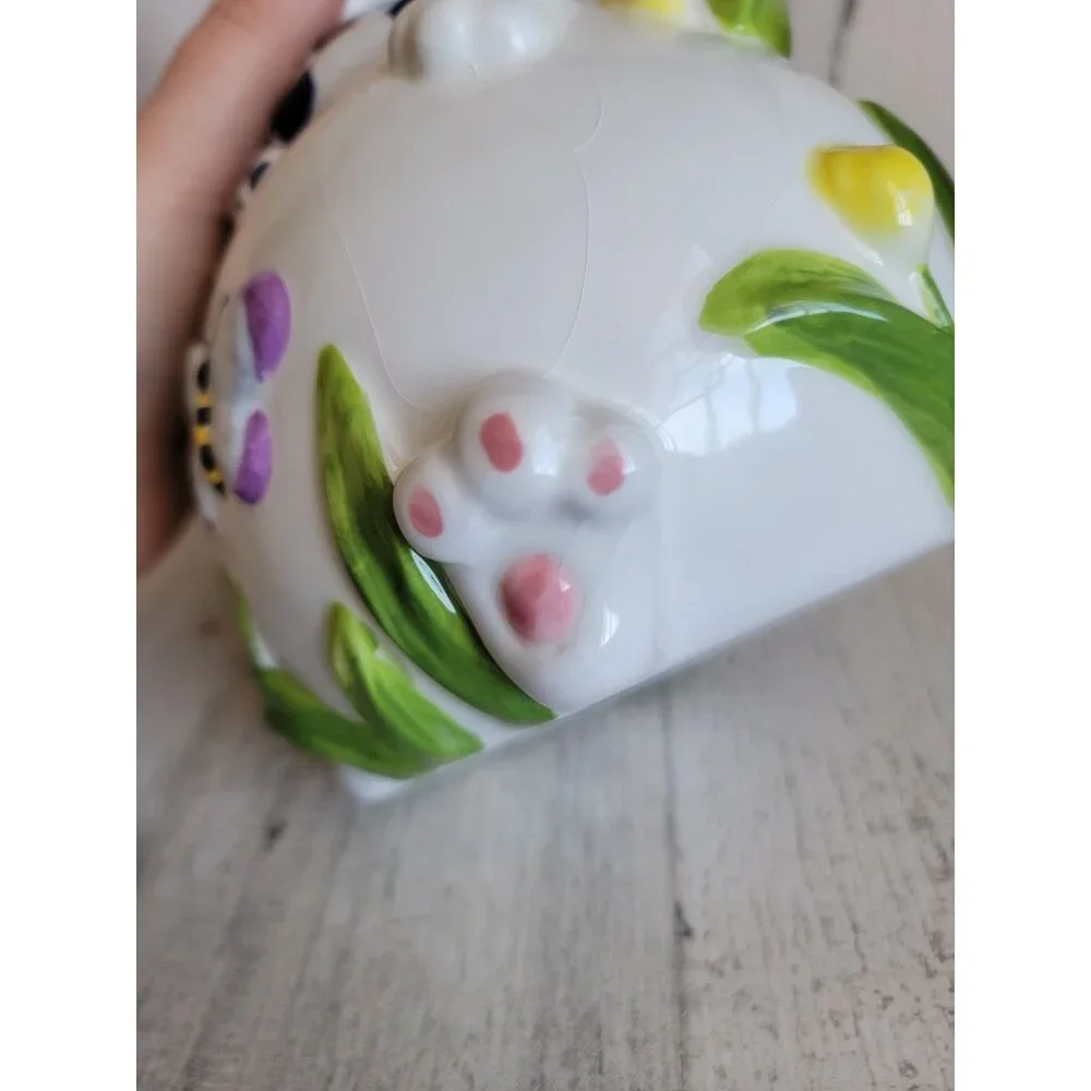 Mercuries Rabbit‎ bunny AS IS Teapot spring tulip